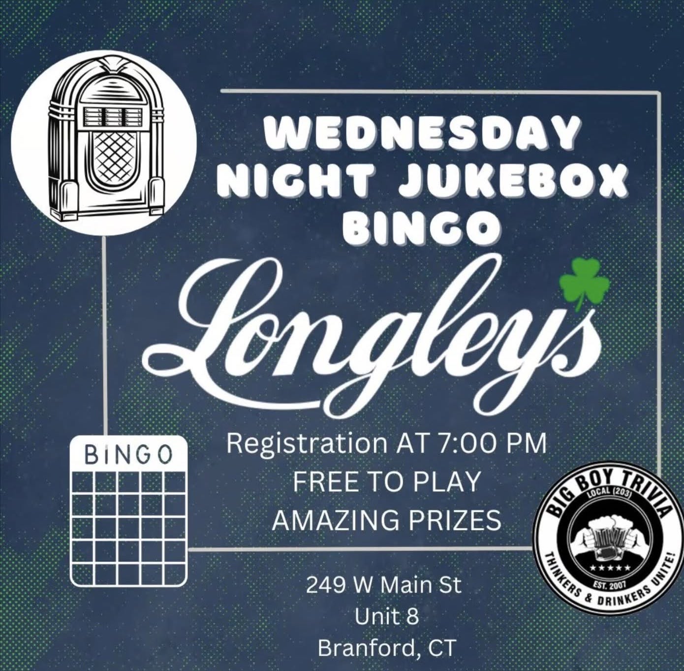 Wednesday Night Jukebox Bingo at Longley's
