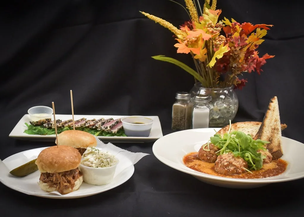 An assortment of appetizers showcased at Longley's Branford, great for sharing.